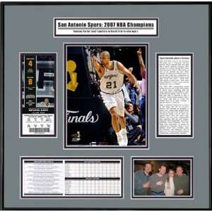   Finals Ticket Frame San Antonio Spurs   Tim Duncan
