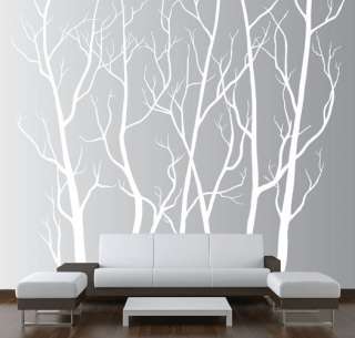 Large Wall Art Decor Vinyl Tree Forest Decal Sticker (choose size and 