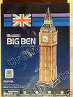 paper cardboard 3d puzzle model london big ben bell clock