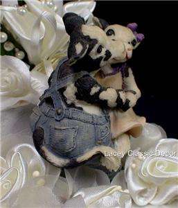 Moo Western Country cow wedding Cake Topper mary  