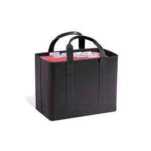  Smooth Leather Black File Tote