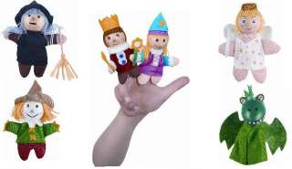 New 6 pc Fairy Tale Finger Puppets Lot Set Witch Fairy+  