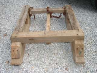 Vintage Wood Sleigh Sled Carriage Horse Pony Driving  