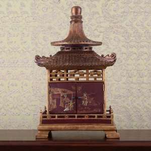  14 Tole Painting Pagoda Box