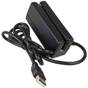  Champtek MR300 Magnetic Stripe USB Card Reader (Black 
