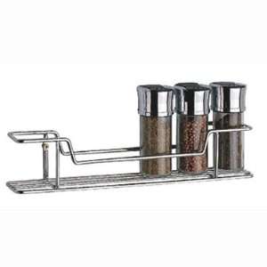 Chrome Wall Mount Spice Rack by Organize It All  Kitchen 