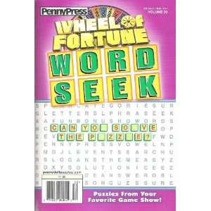  Penny Press Wheel of Fortune Word Seek (volume 30 2012 